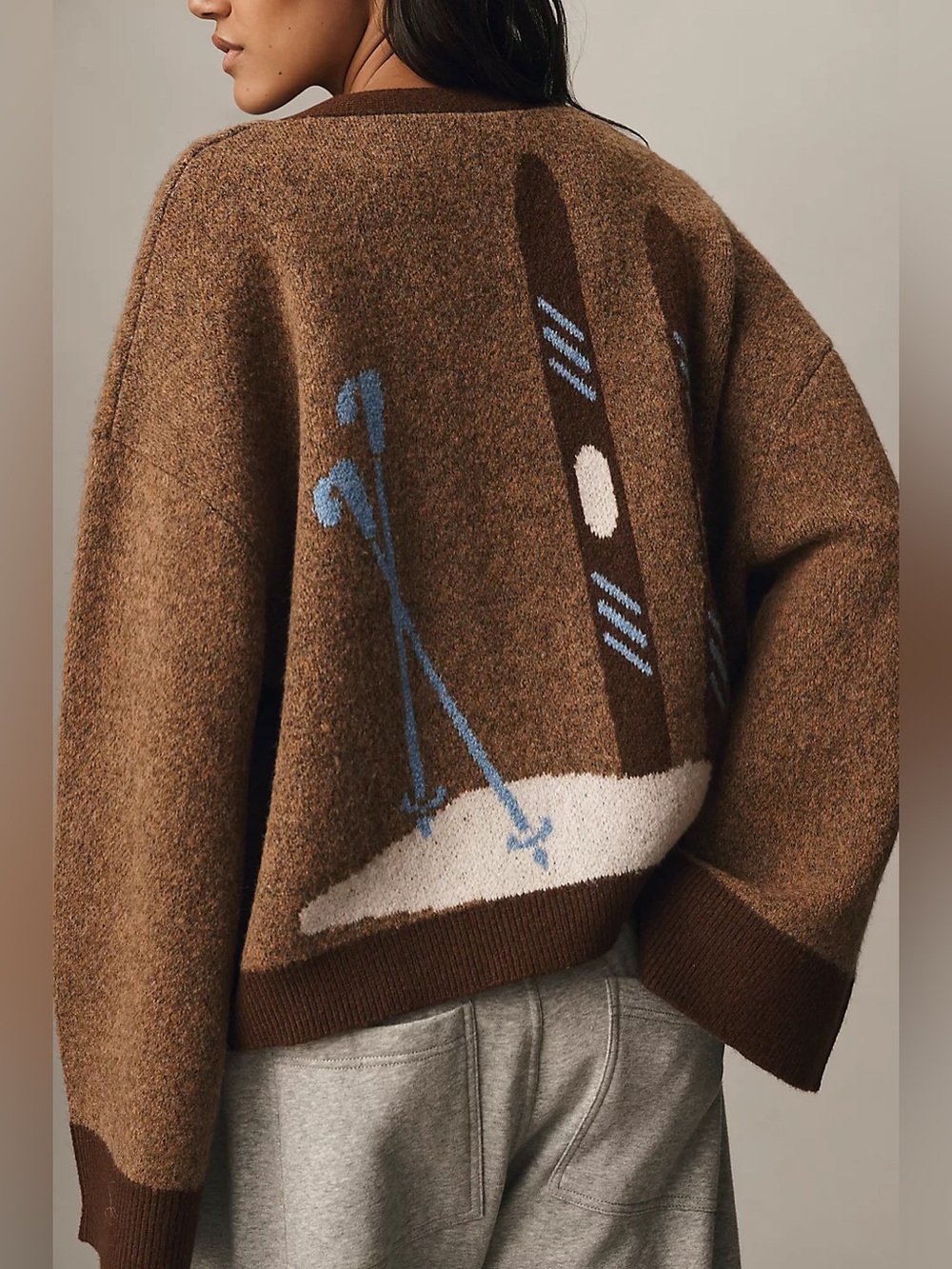 Anthropologie Bel Kazan Skier Icon Cardigan (One Size)